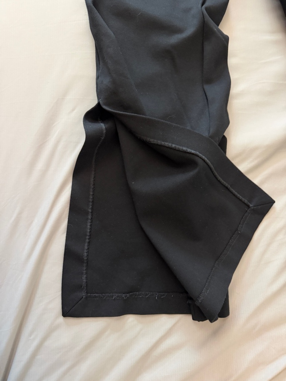 SPANX Black The Perfect Pant Flare Split Leg Pants Size Large Tall - Picture 8 of 10